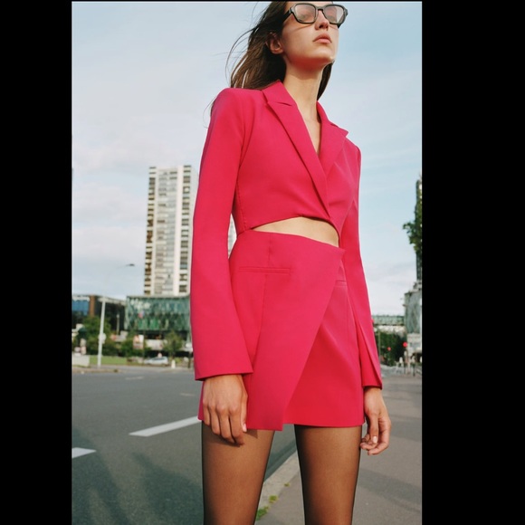 {Zara} Gorgeous Cut Out Blazer Dress - Picture 8 of 16